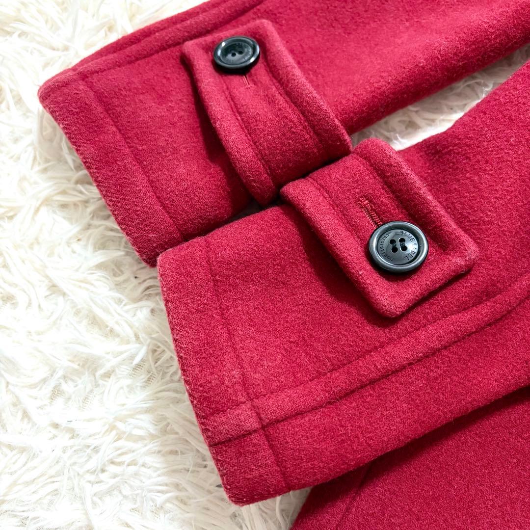 ブルーレーベルクレストブリッジ　大きいサイズ　ダッフルコート　黒トグル　40 赤