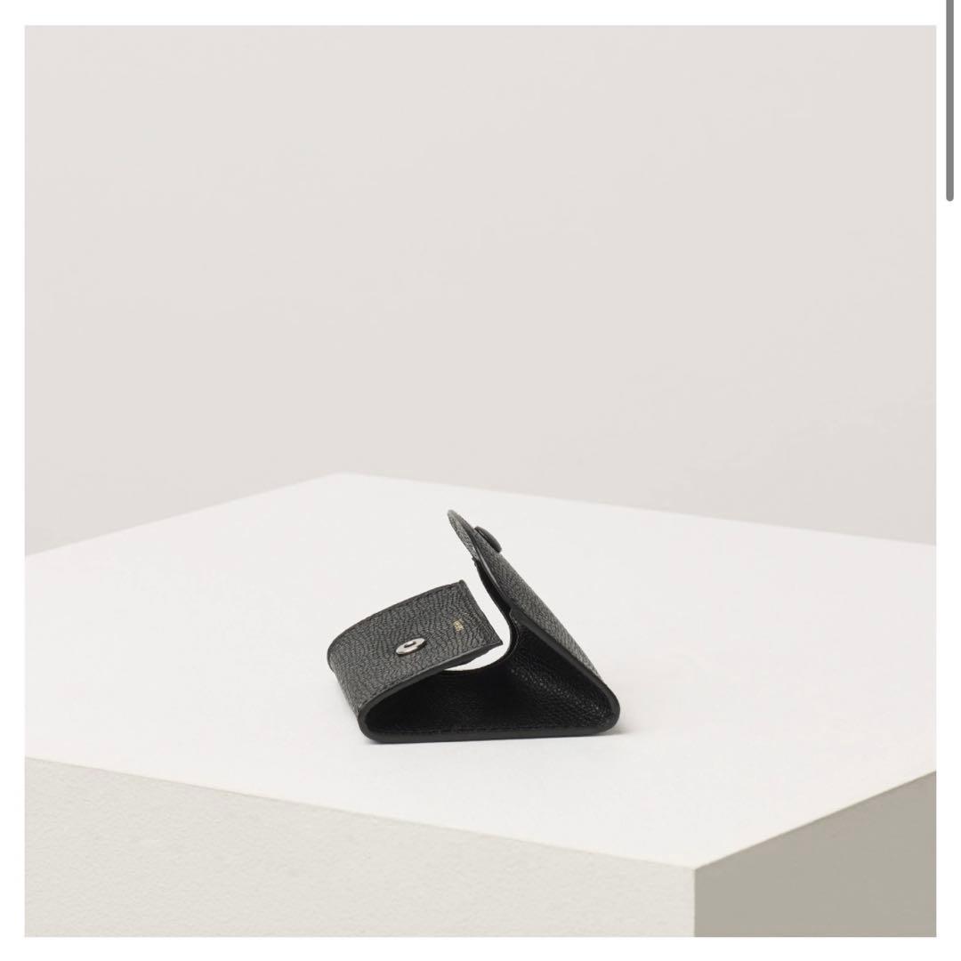 ご要望価格　極美品 Valextra スナップボタン ケース ブラック