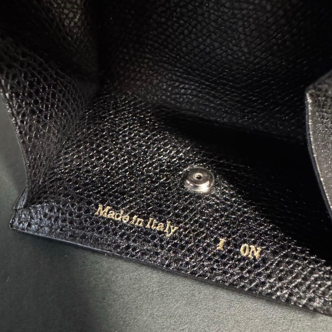 ご要望価格　極美品 Valextra スナップボタン ケース ブラック