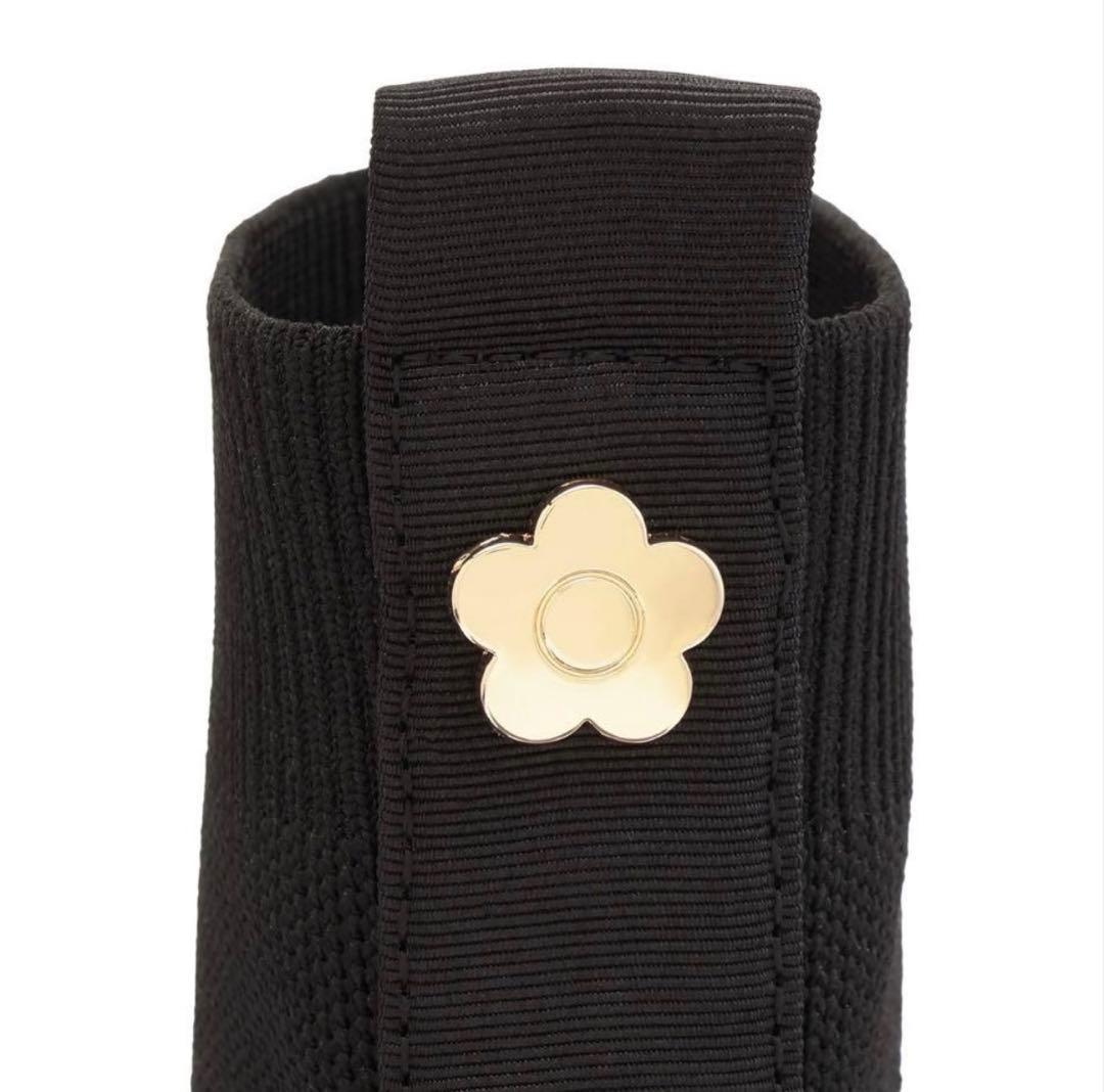 値下げ⭐︎MARY QUANT マリークヮント メタルデイジー ニットブーツ 黒L