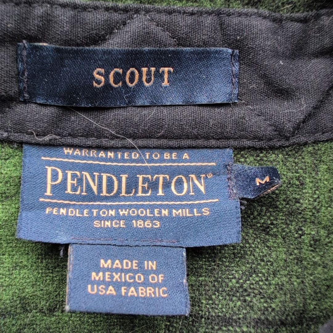 橋*下様 ペンドルトン オンブレチェック ウールネルシャツ Mサイズ SCOUT