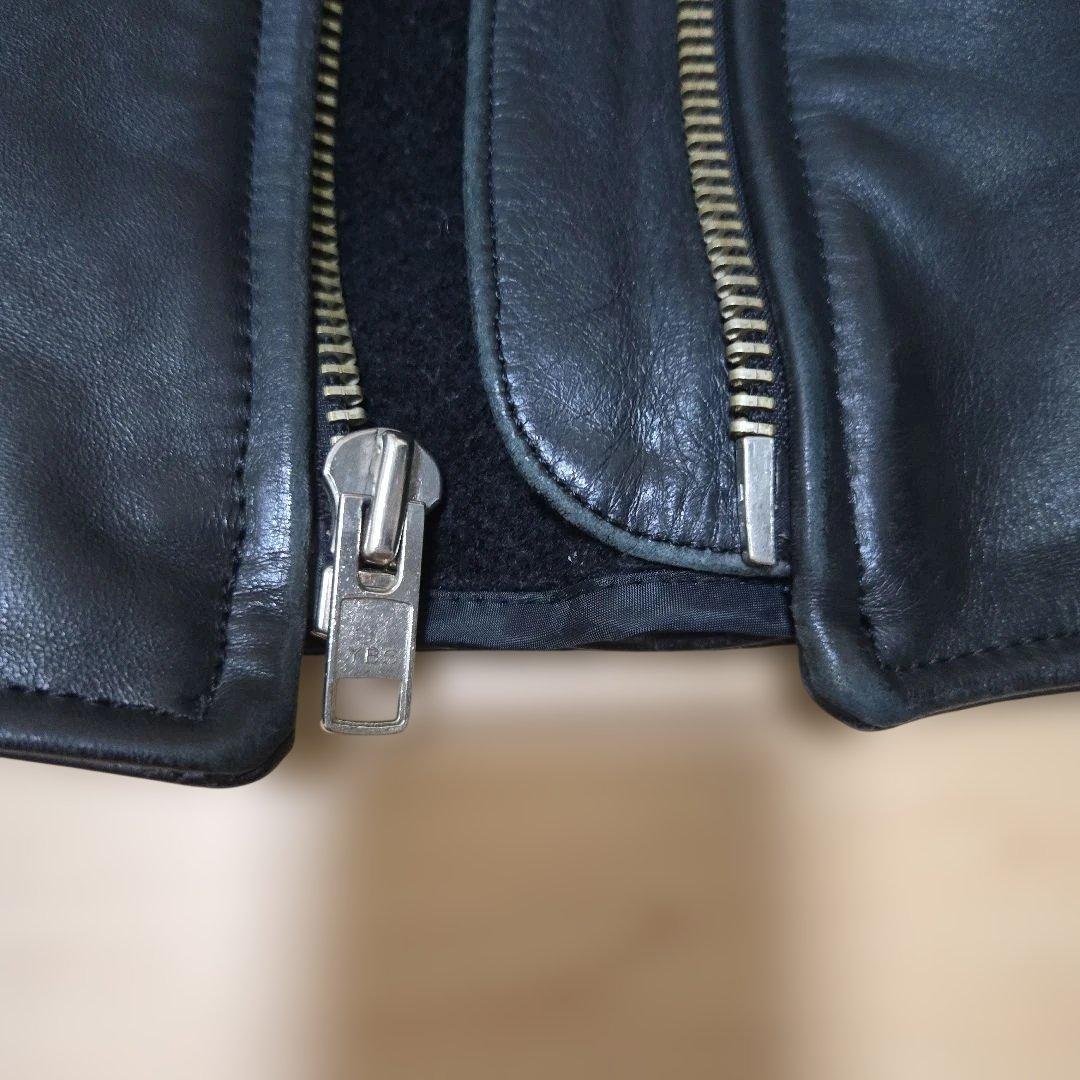 (最終値下げ）ブラック　レザー　シングル　ライダースジャケット　アウトロー　牛革