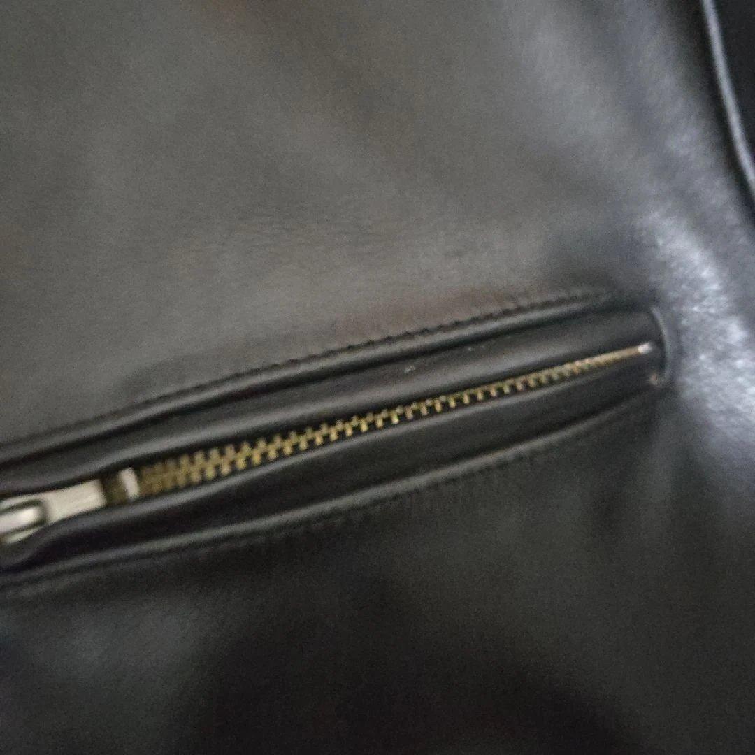 (最終値下げ）ブラック　レザー　シングル　ライダースジャケット　アウトロー　牛革