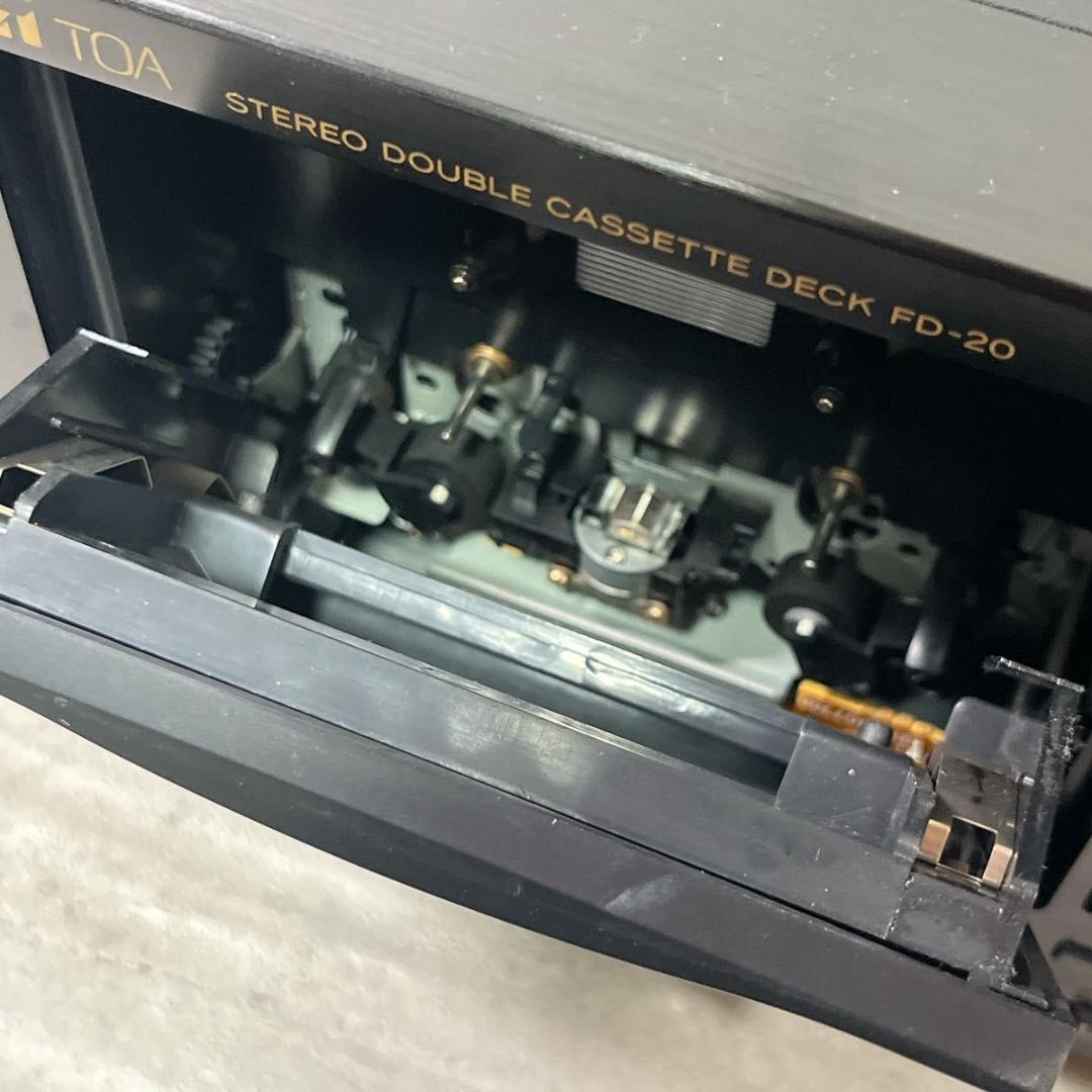 TOA DOUBLE CASSETTE DEC ダブルカセットデッキ FD-20