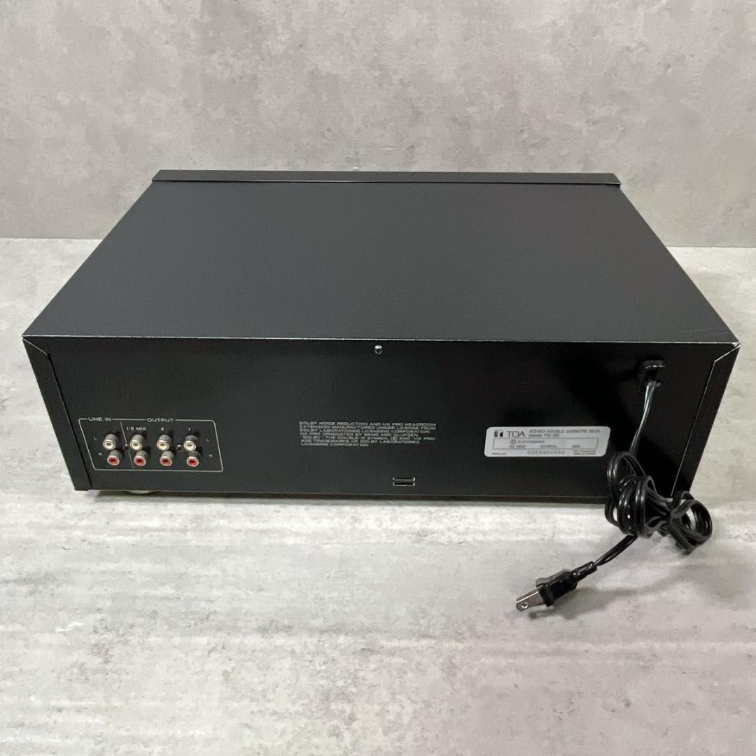 TOA DOUBLE CASSETTE DEC ダブルカセットデッキ FD-20