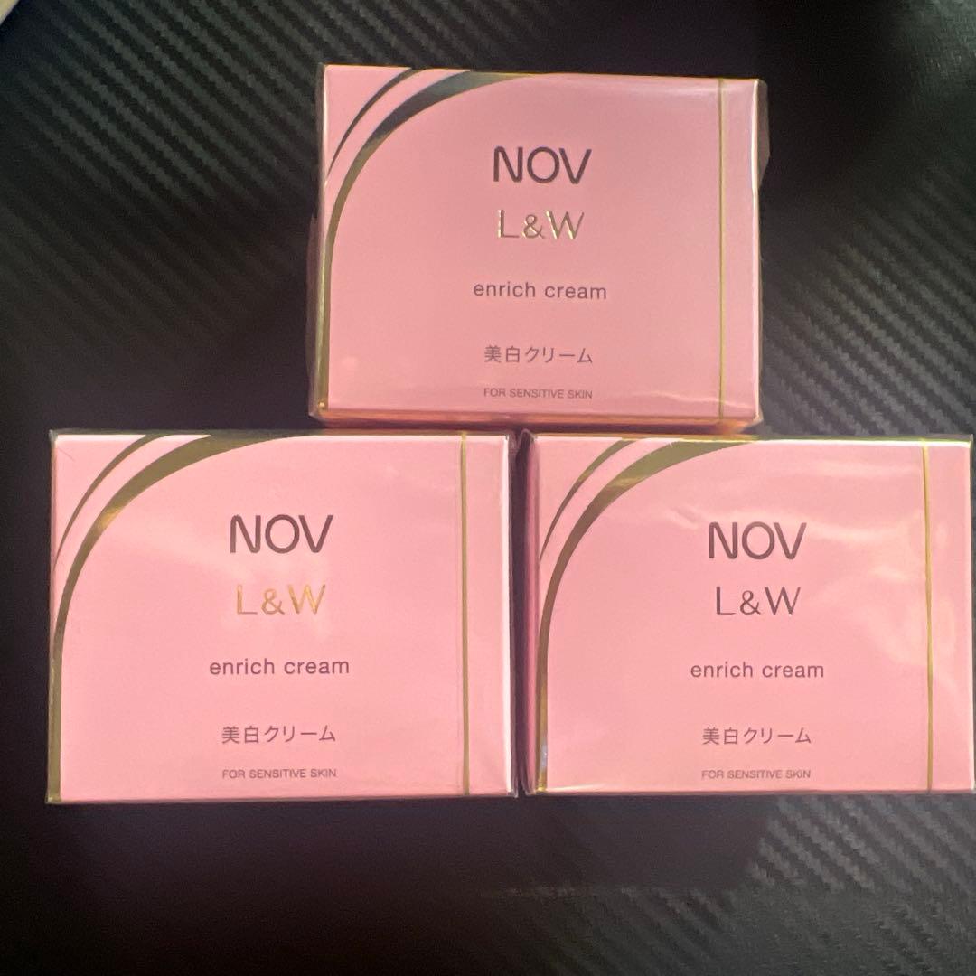 【3箱】NOV ノブ L&W エンリッチクリーム <美白クリーム> 48g