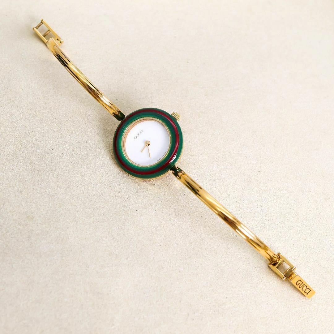 稼働 GUCCI 腕時計 チェンジベゼル 9個 バングル レディース 2120