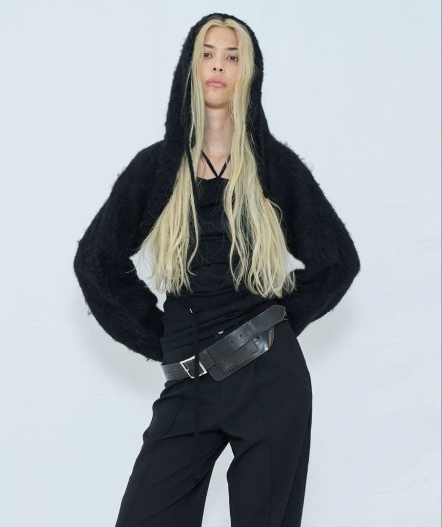 トップス 2WAY HOODED MUFFLER KNIT