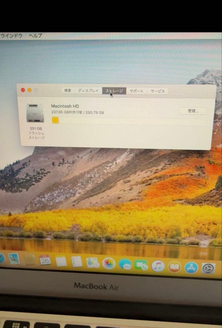 MacBook本体 MacBook Air Mid 2011 4GB/256GB