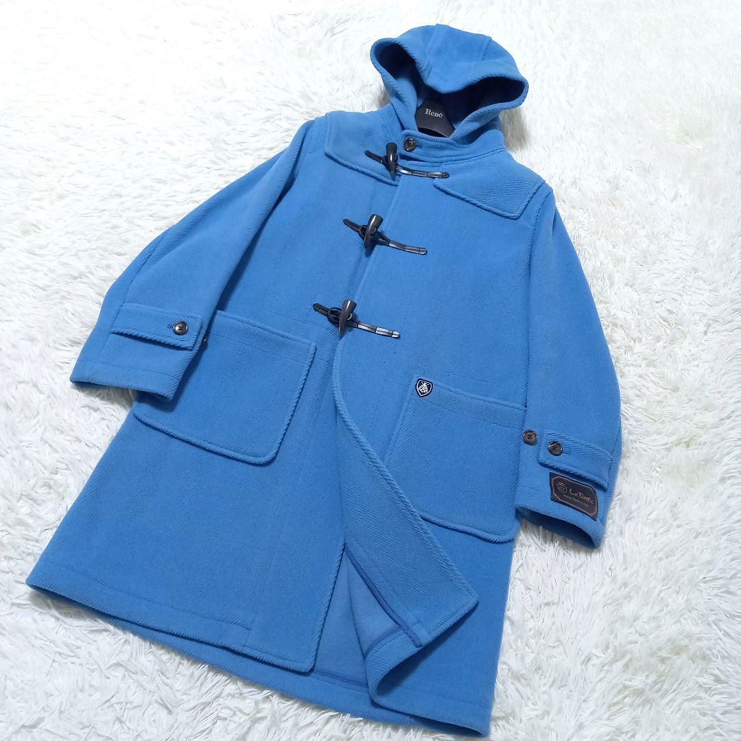 ●良品●　ORCIVAL　Le Tinte　ヘリンボーン　ダッフルコート　ブルー