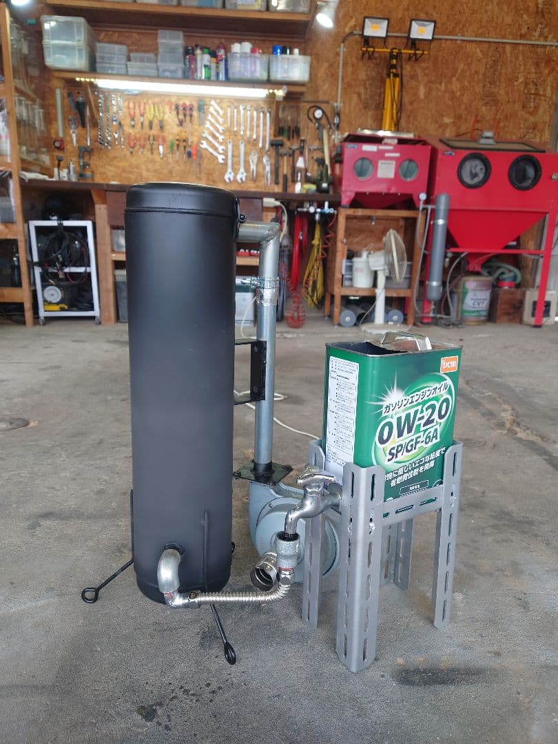 自作廃油ストーブ