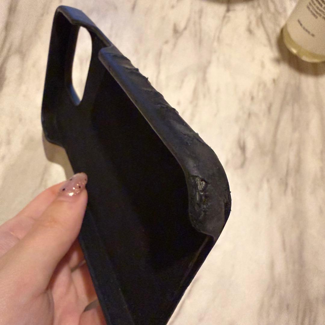 iPhone 13pro Dior ブラックレザー