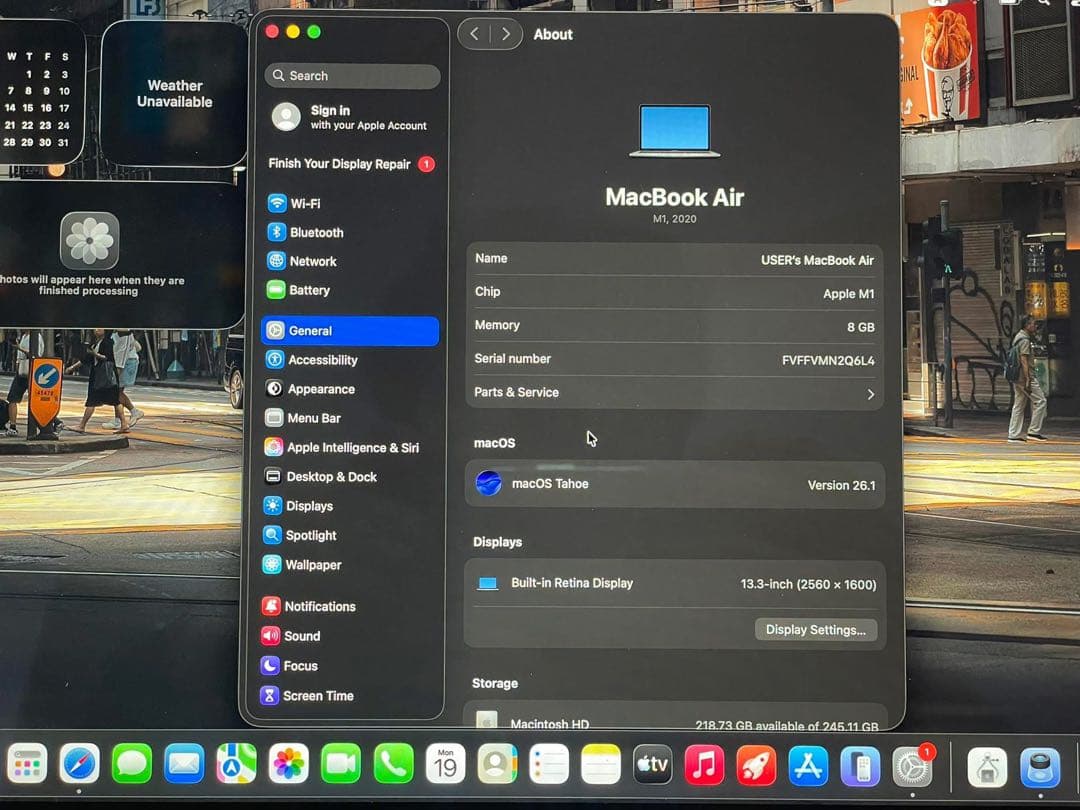 MacBook本体 MacBook Air M1 8/256 Good Condition!