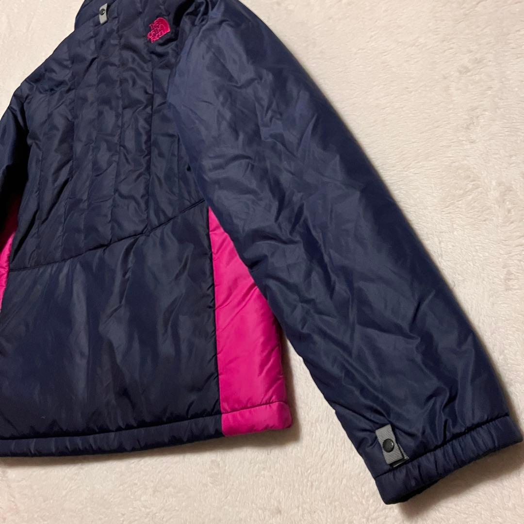 THE NORTH FACE ダウンジャケット XL ネイビー/ピンク 裏起毛