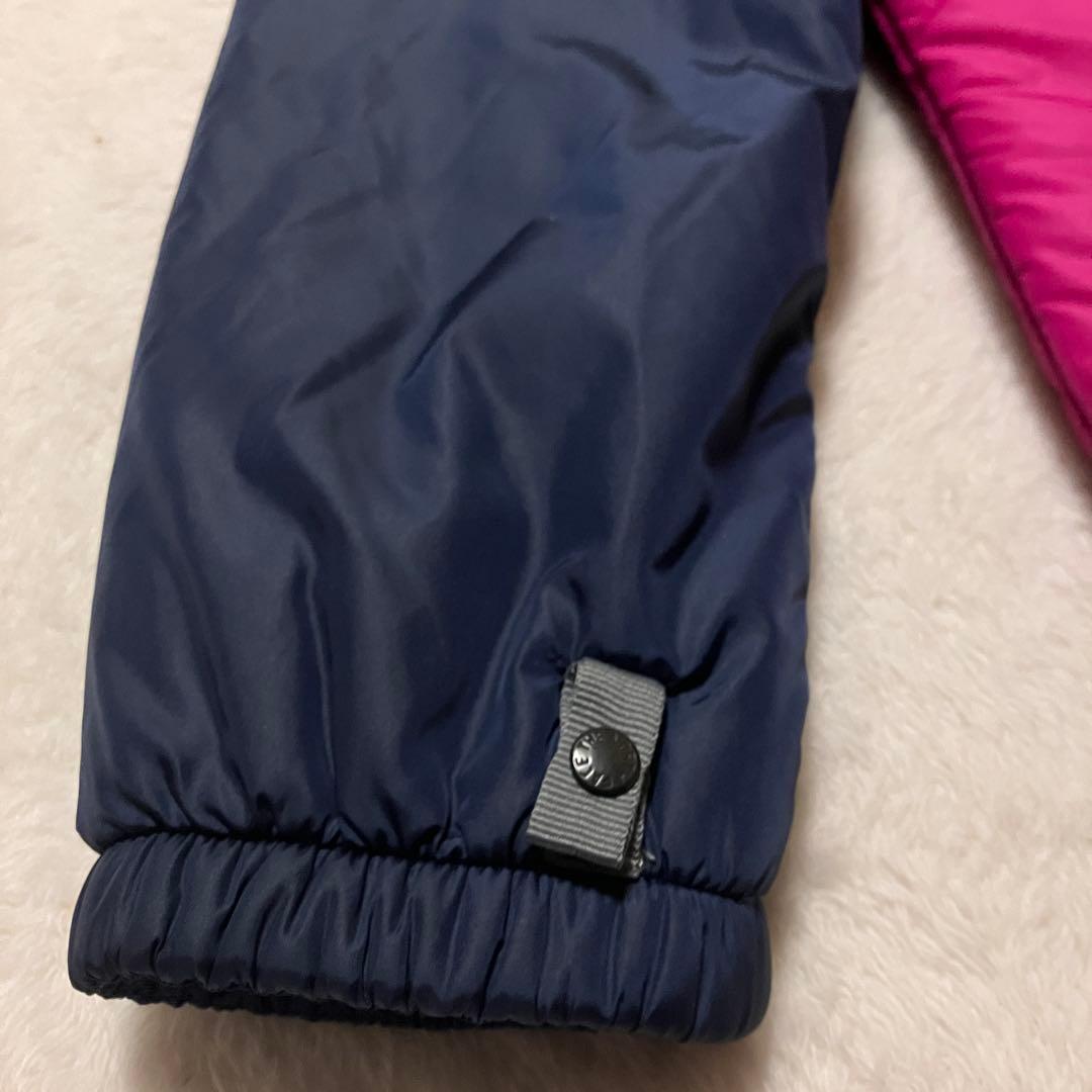 THE NORTH FACE ダウンジャケット XL ネイビー/ピンク 裏起毛