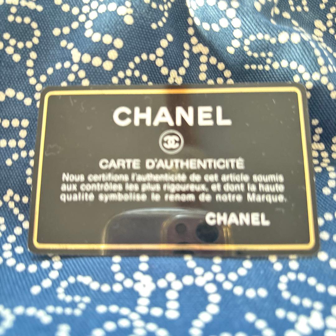 CHANEL 布ボストンバッグ