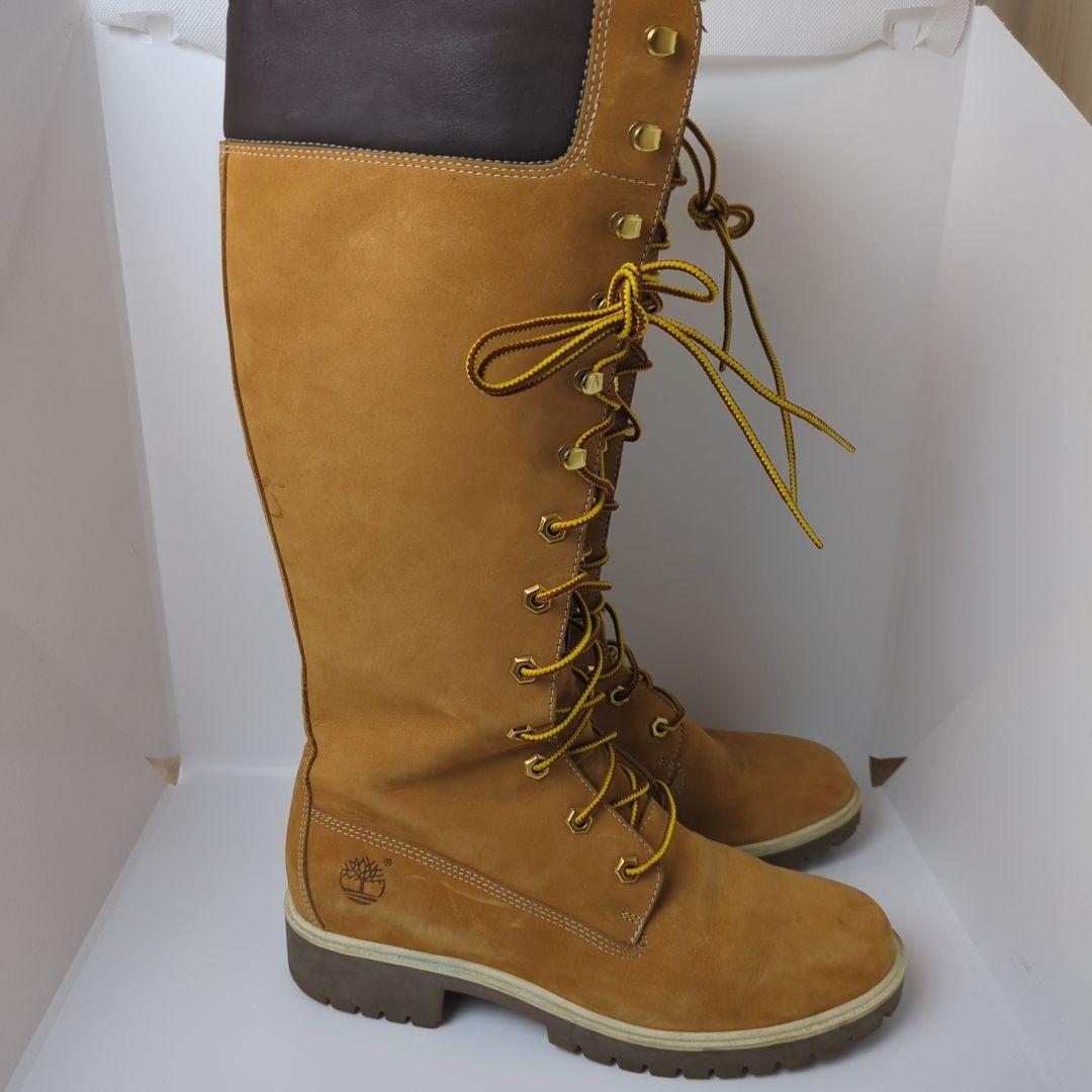 希少　Timberland　8M 26cm ロングブーツ　イエロー 　メンズ