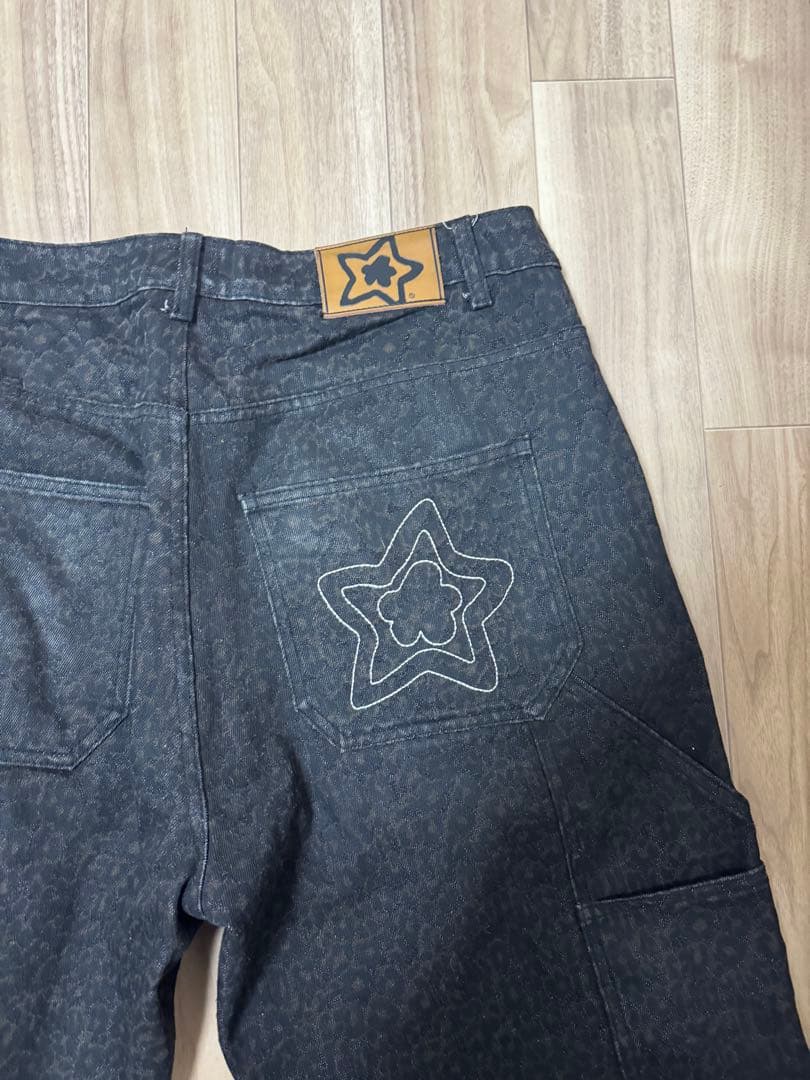 starteamスターチーム レオパードデニム 34