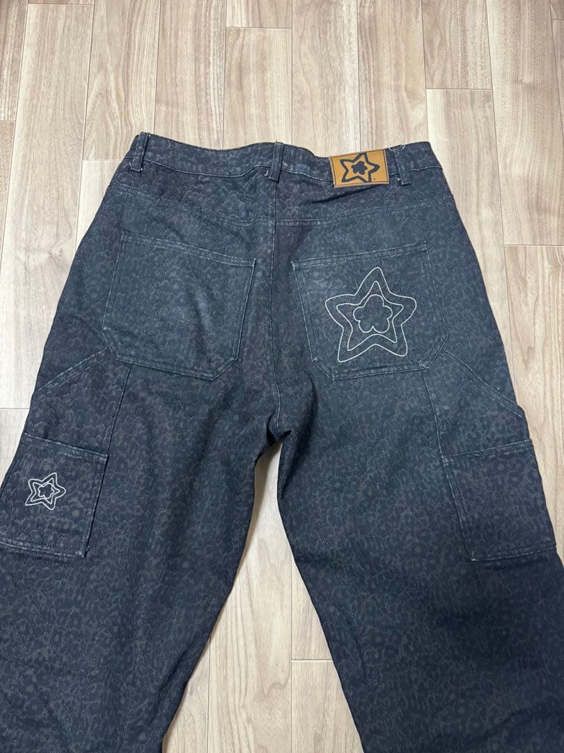 starteamスターチーム レオパードデニム 34