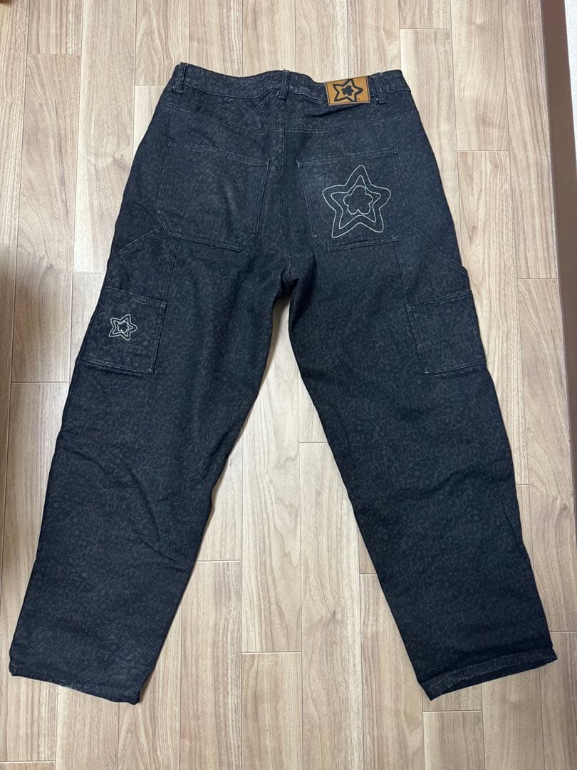 starteamスターチーム レオパードデニム 34