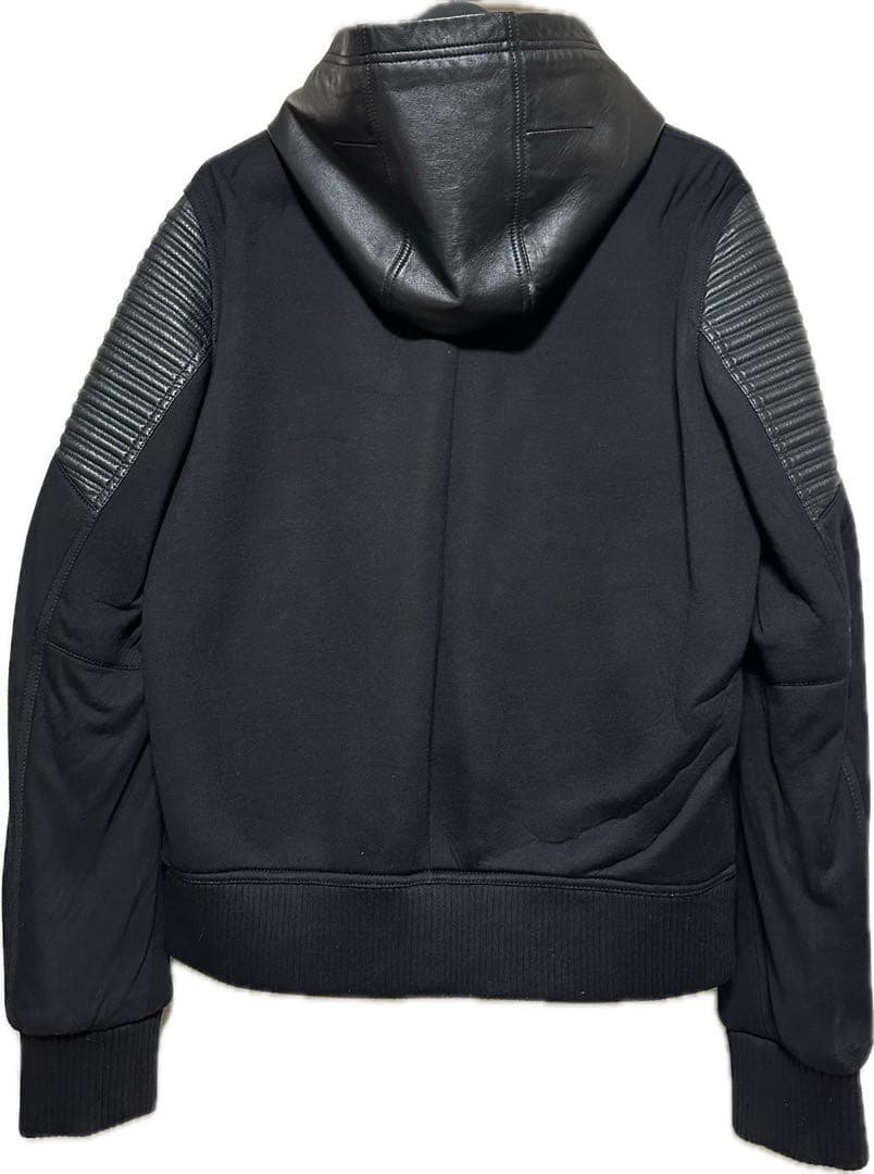 ジバンシー　レザー切り替え　パーカー　ジャケット