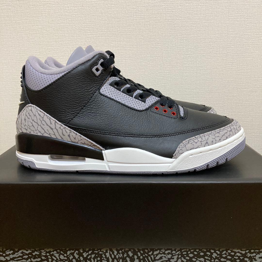 靴 Air Jordan 3 Retro Black Cement (2024)