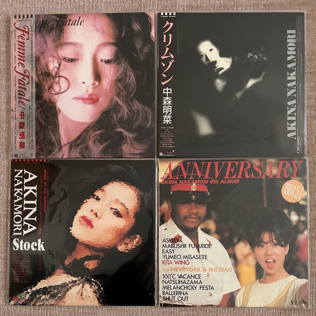 中森明菜　オリジナル盤　レコード4枚