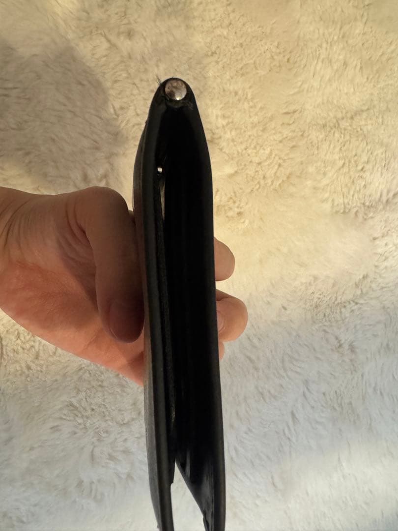 ベルルッティ レザー マネークリップ ブラウン店舗にて磨き済み