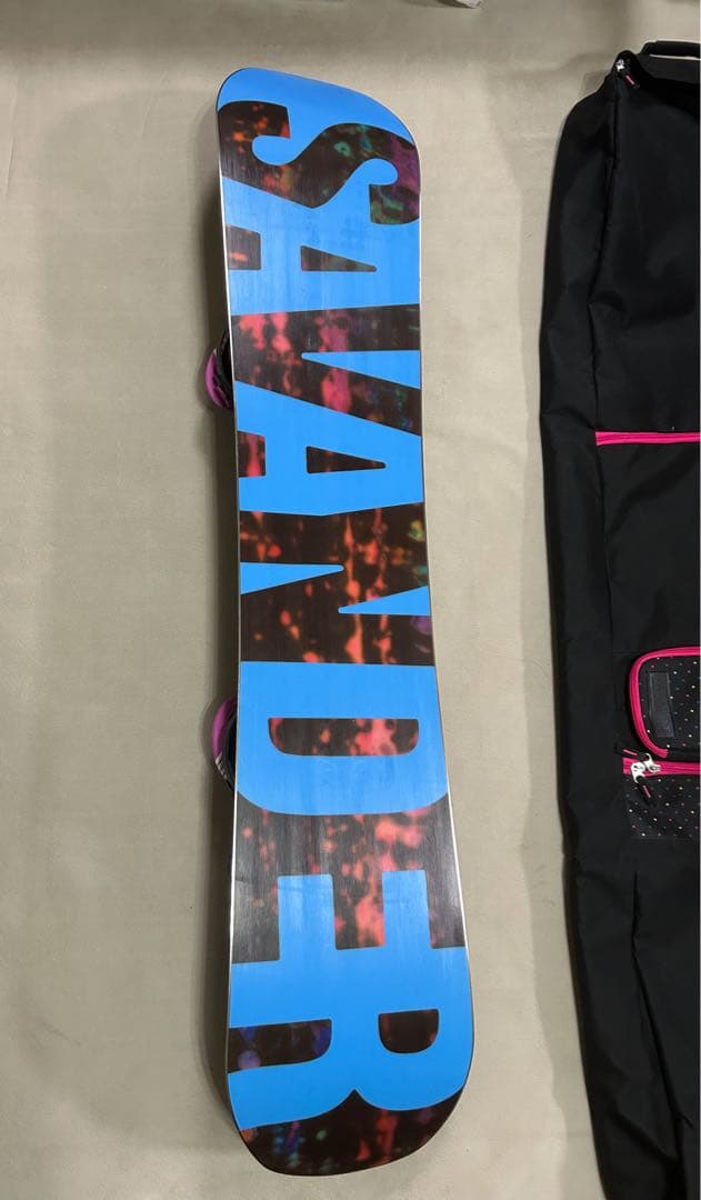 スノーボード3点セットSAVANDER 138 × SPビンディング　ケース付き