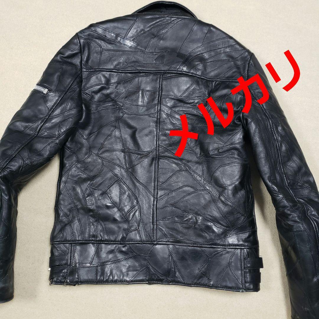 フウドブレイン fuudobrain ツギハギ レザー ライダース ジャケット