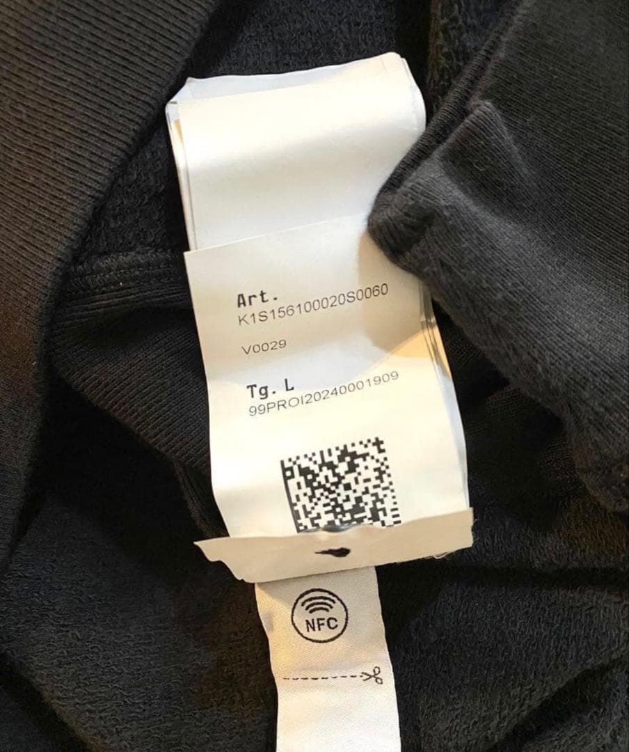 STONE  25SS ブラック トレーナー L