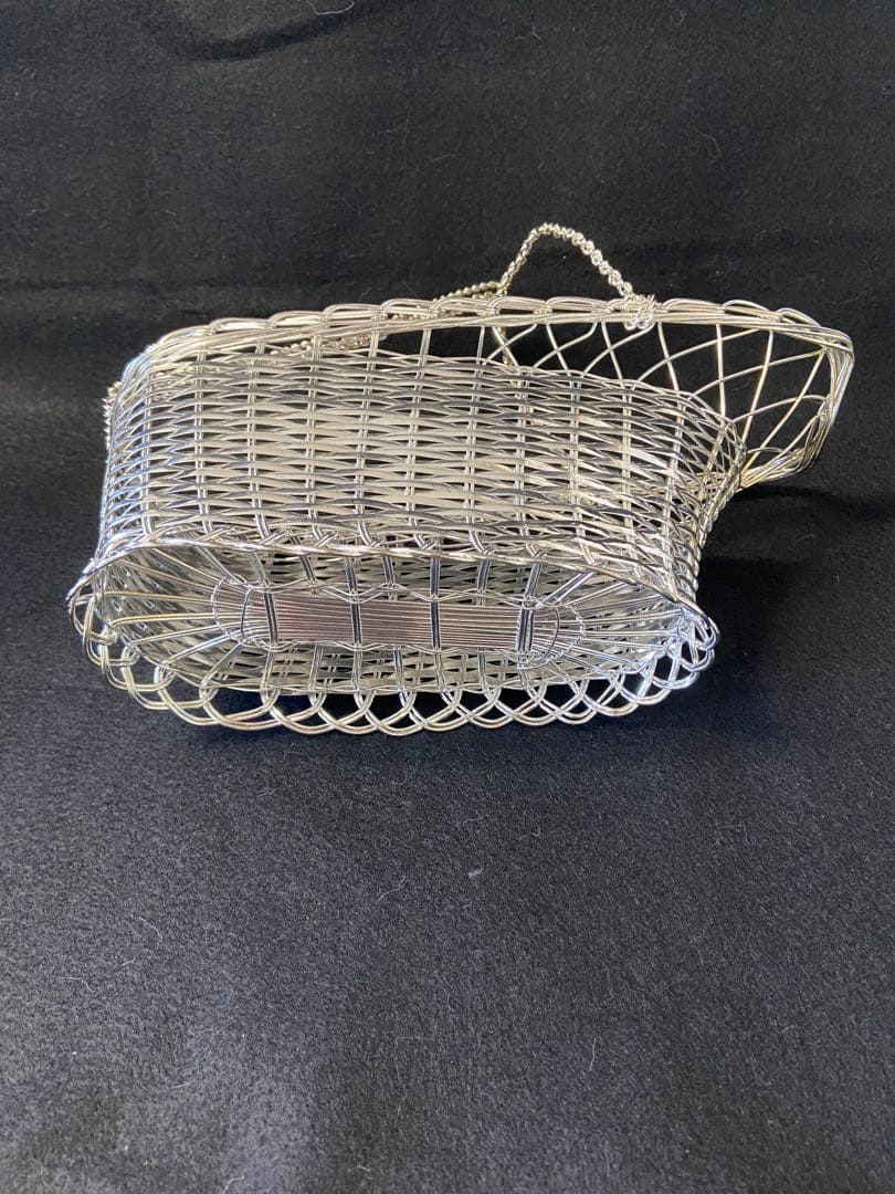 【美品】 ワインバスケット ワインパニエ シルバーパニエ ソムリエ