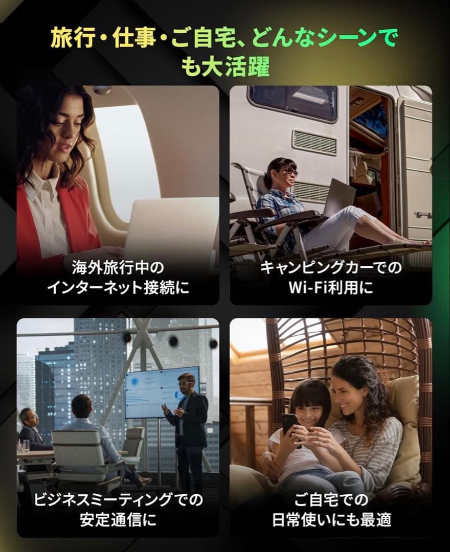 MeowGo G40 Pro 4G対応 ポケットWiFi モバイルルーター