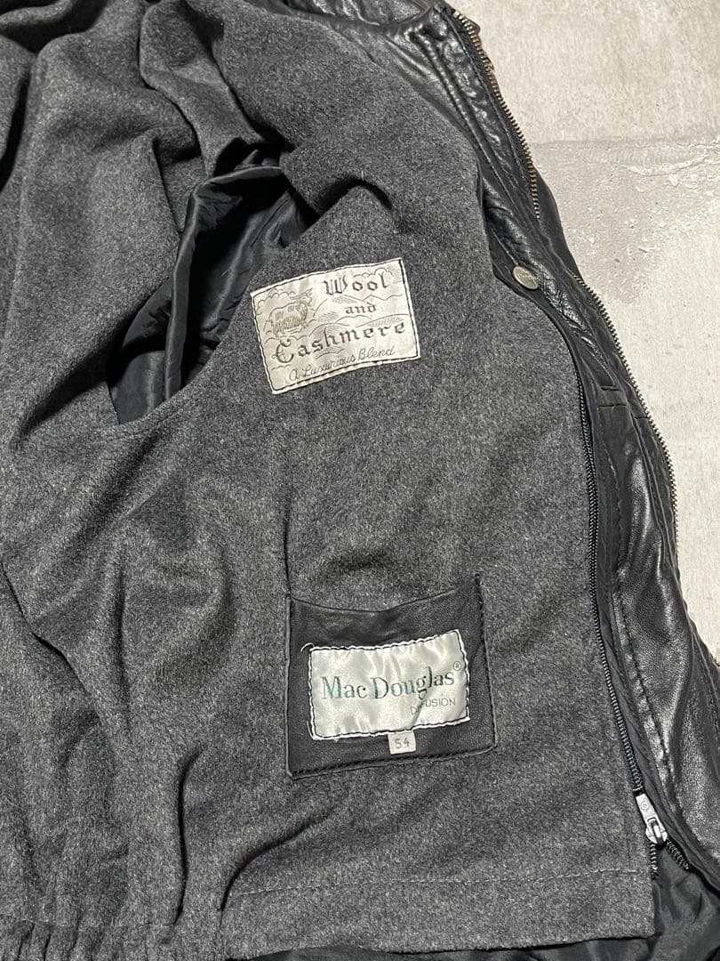 90s レザーボンバージャケット　g-1 a-2 ブラック