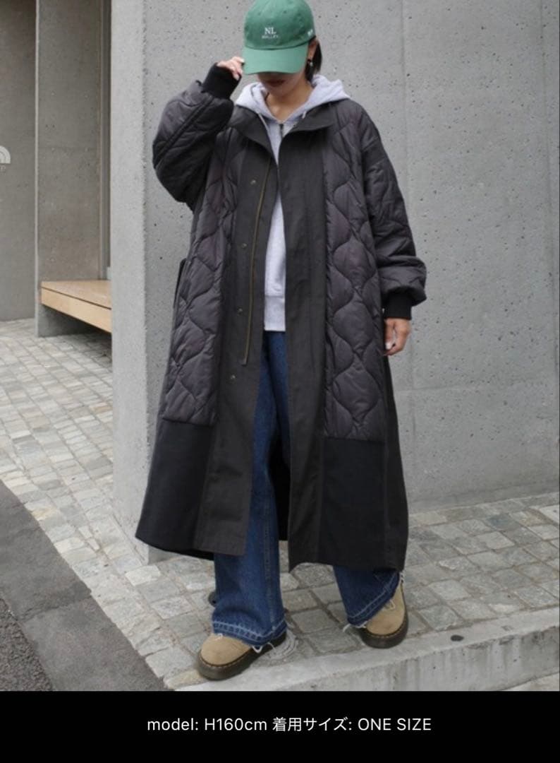 モッズコート 「etsinta/エシンタ」 切替マキシミリタリーコート ロング