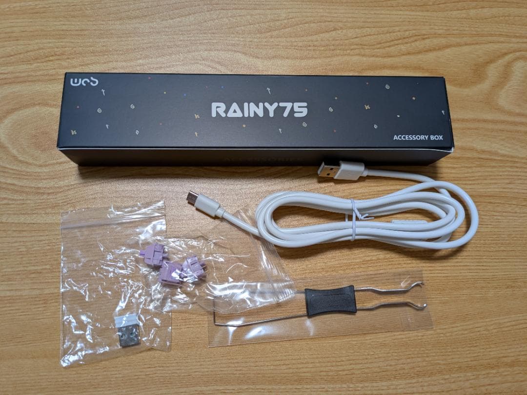 【ほぼ未使用】WOBKEY Rainy 75 Lite Silver US配列