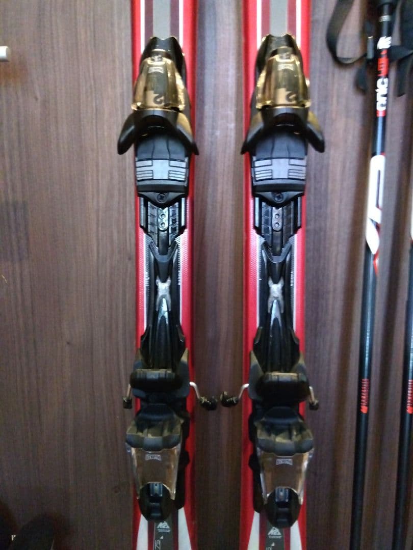 美品【ハイエンド】K2 163/男女兼用/スキーセット・メンテ・WAX済✔