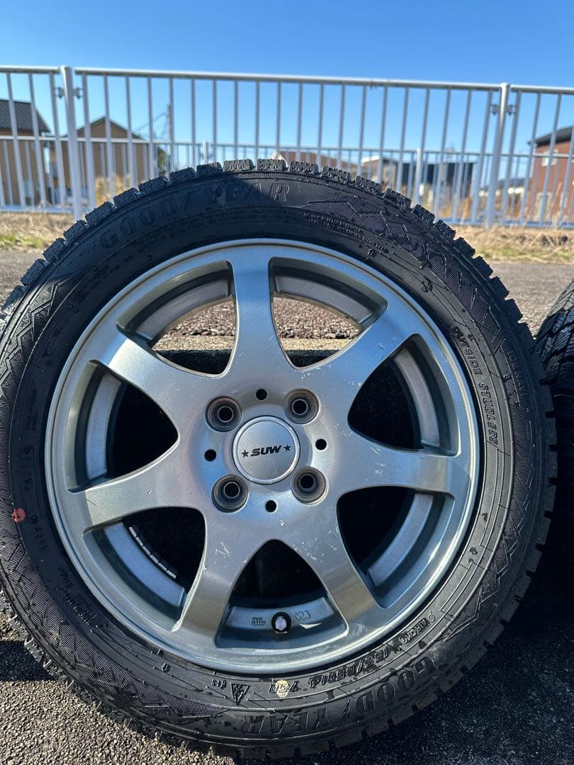 14インチ SUWホイール Goodyearスタッドレスタイヤセット