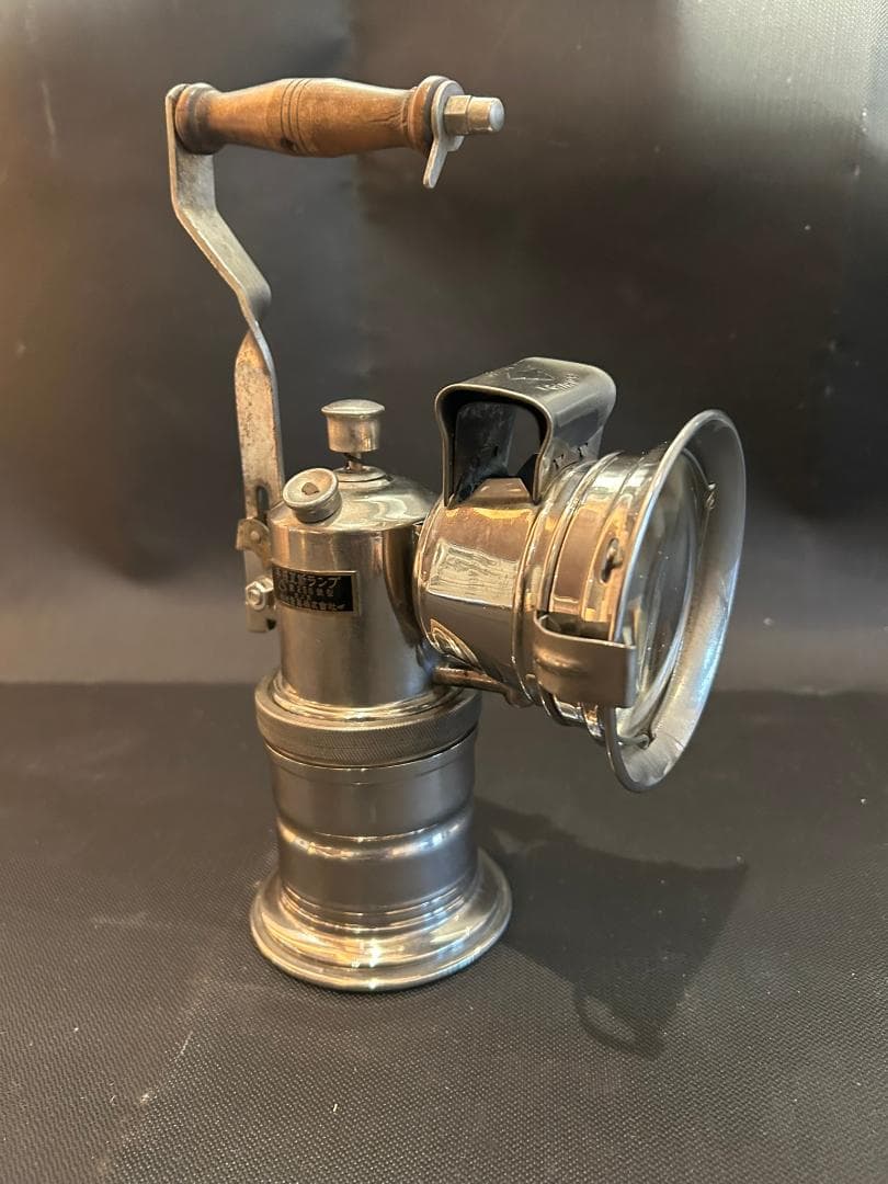 カーバイトランプ実機 磯村産業 第256号型 手提瓦斯ランプ みつびし