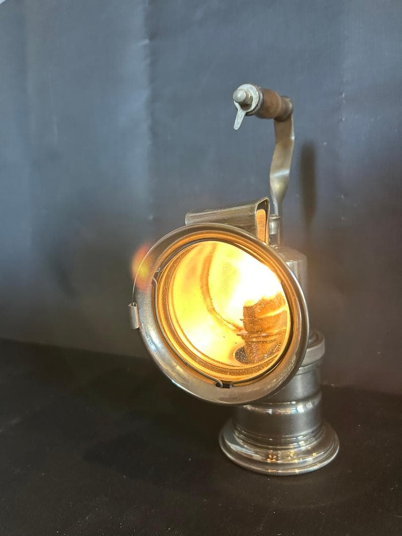カーバイトランプ実機 磯村産業 第256号型 手提瓦斯ランプ みつびし