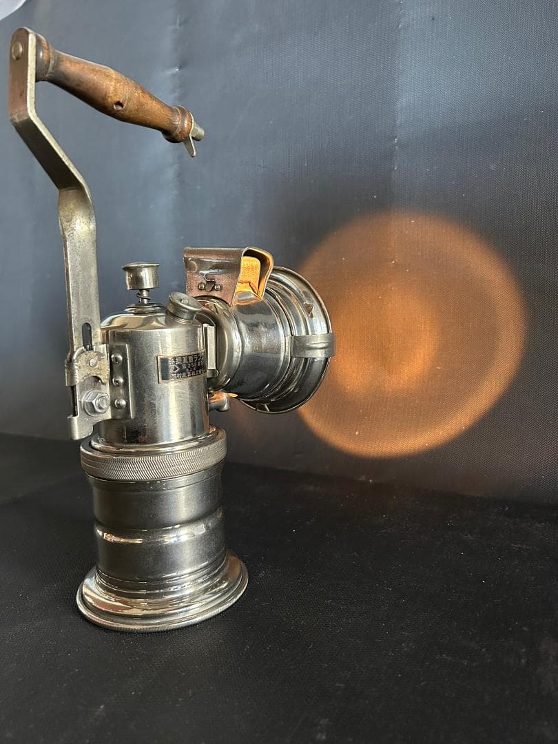 カーバイトランプ実機 磯村産業 第256号型 手提瓦斯ランプ みつびし