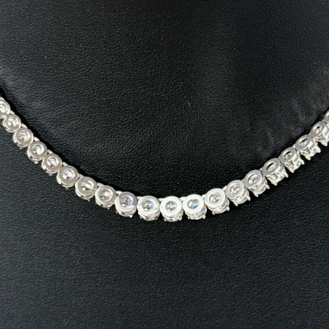 925刻印 テニスネックレス ブレスレット セット シルバー 38g グラデ