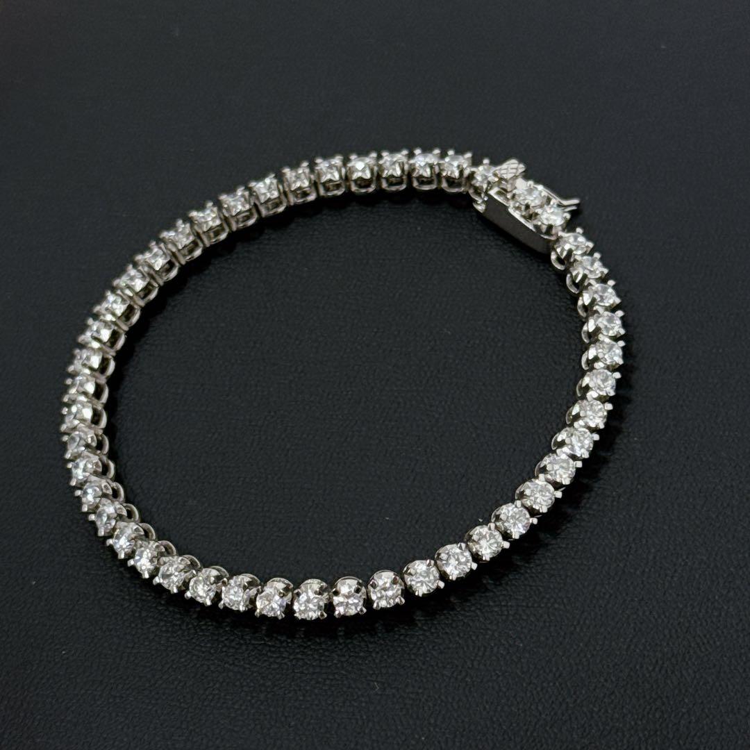 925刻印 テニスネックレス ブレスレット セット シルバー 38g グラデ