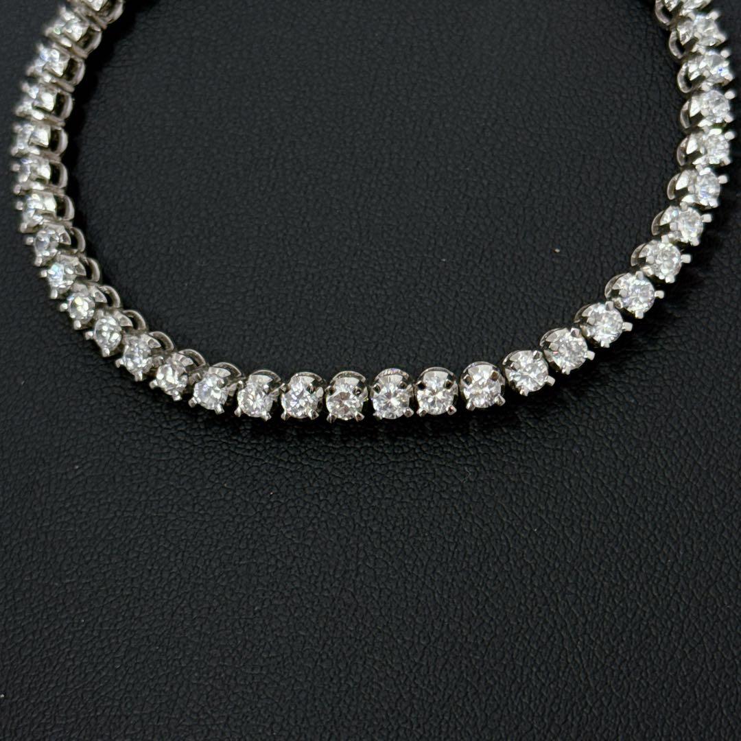 925刻印 テニスネックレス ブレスレット セット シルバー 38g グラデ