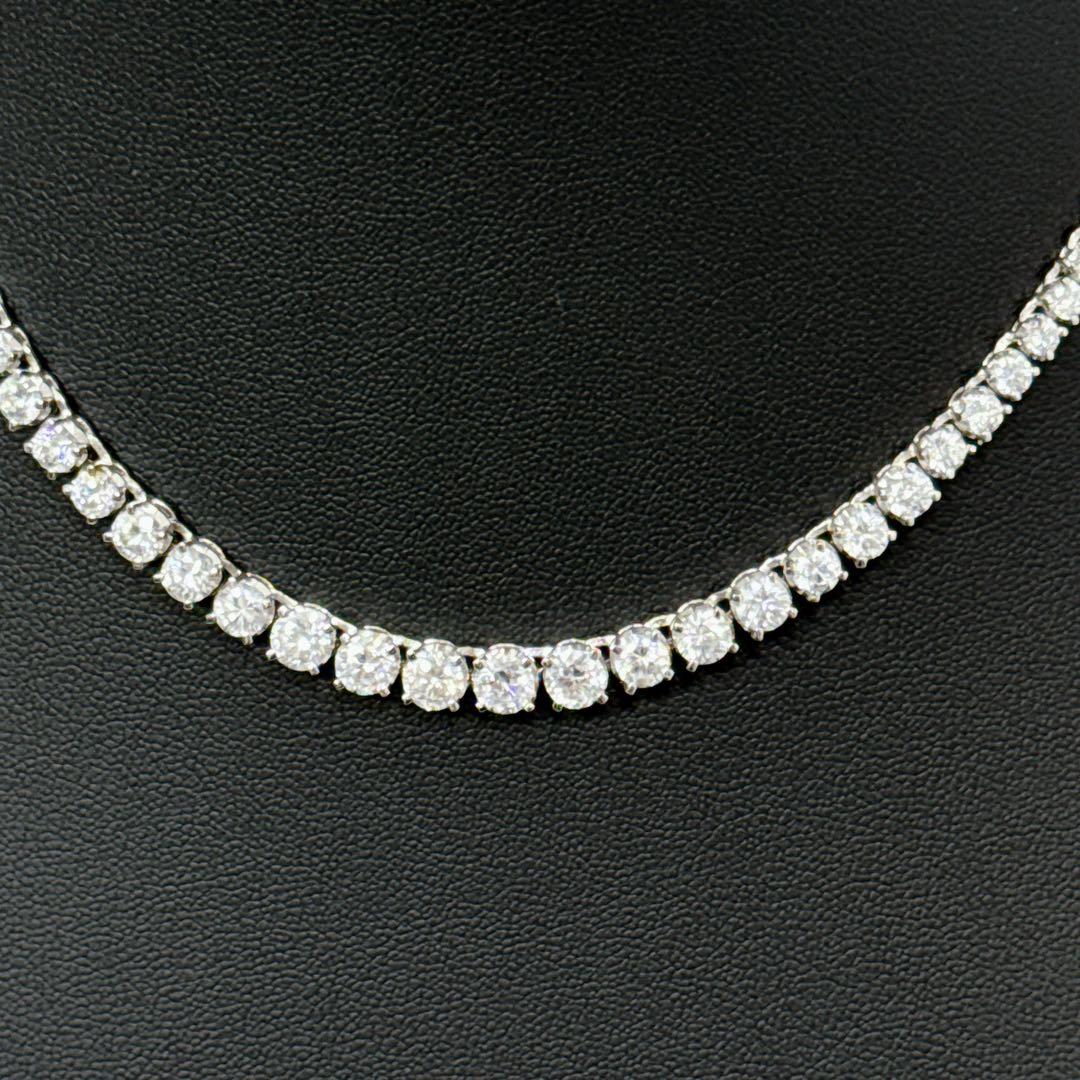 925刻印 テニスネックレス ブレスレット セット シルバー 38g グラデ