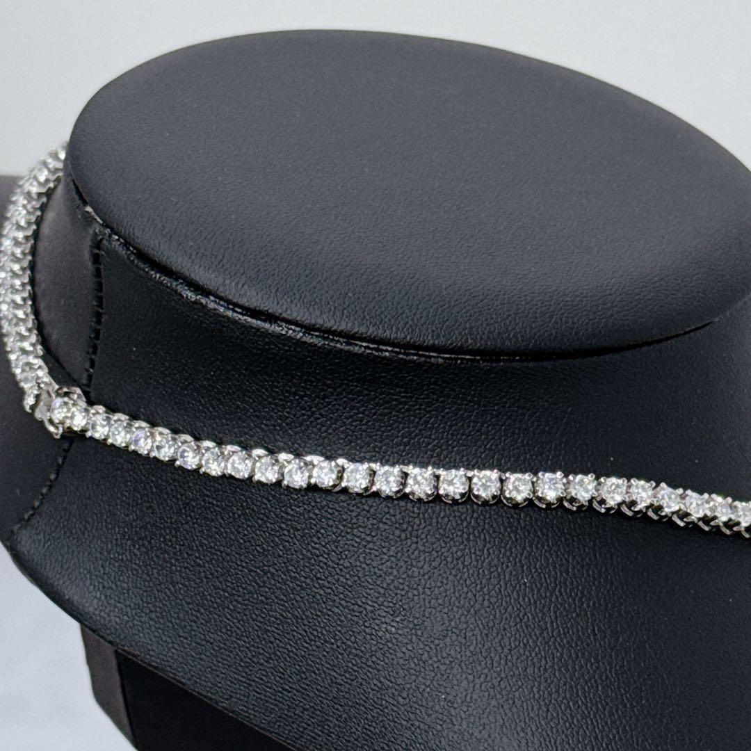 925刻印 テニスネックレス ブレスレット セット シルバー 38g グラデ