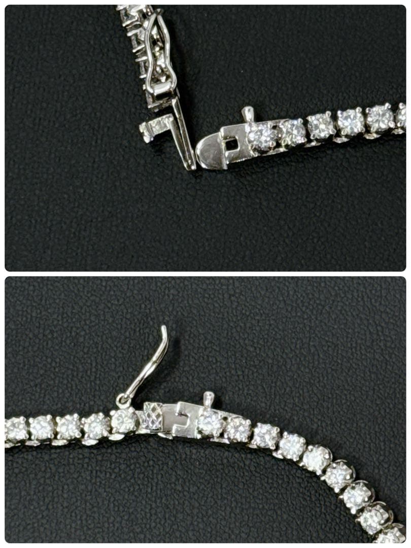 925刻印 テニスネックレス ブレスレット セット シルバー 38g グラデ