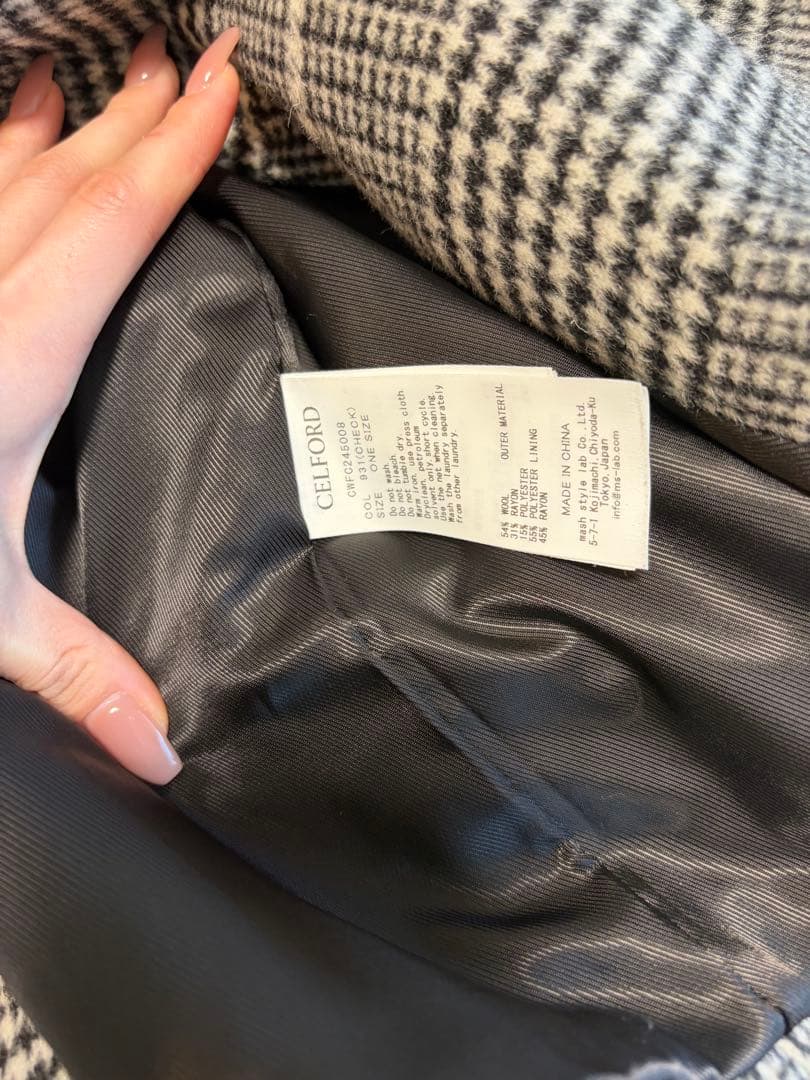 CELFORD ビックカラーショートコート