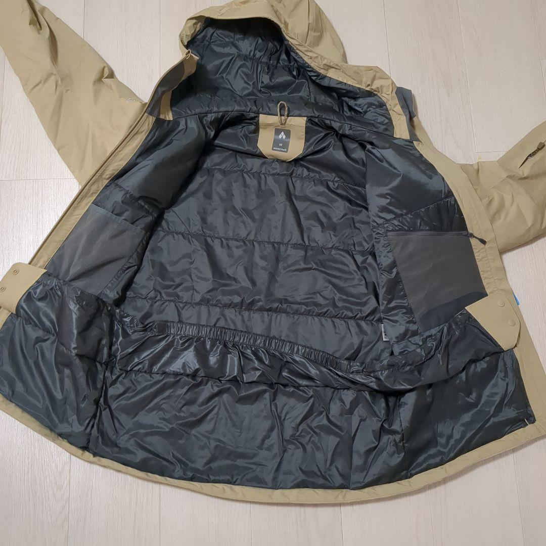 【新品】mont-bellパウダーステップ パーカ Men's　М　タン