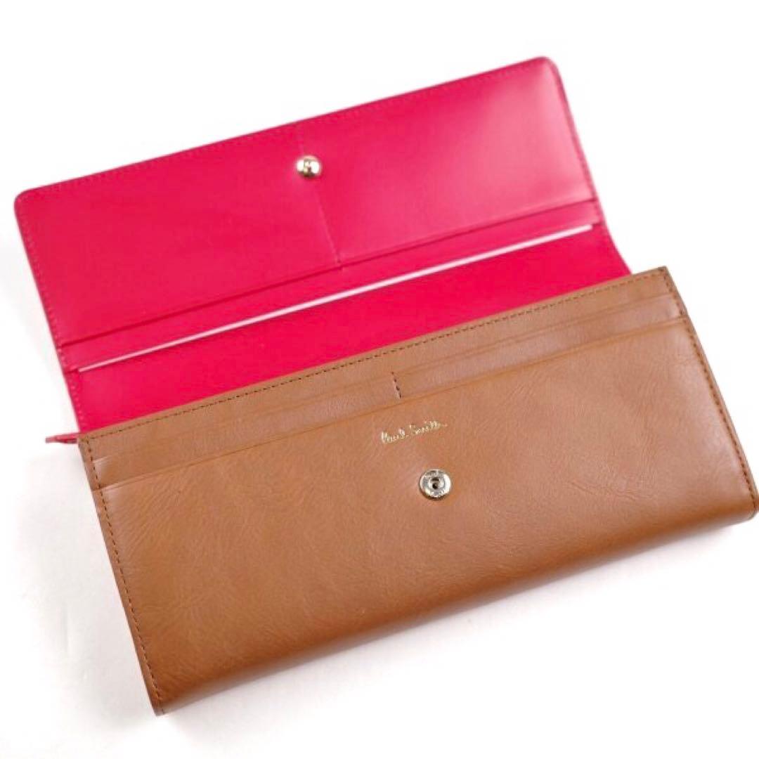 【ポールスミス/Paul Smith】牛革レザー二つ折り長財布ロングウォレット